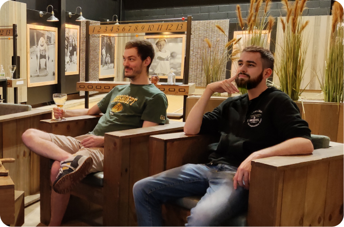 Equipe ikomobi à un afterwork chez Paillote